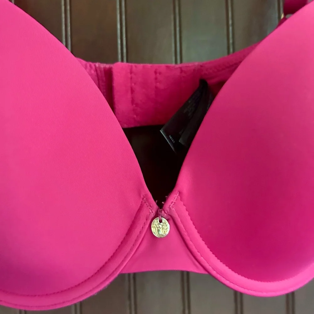 NATORI Pure Luxe Custom Coverage Contour Underwire Bra Embroidered Straps | 32D